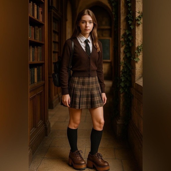 London Underground 90s Platform Shoes Vintage Brown Leather Grunge Y2K Sz 6-6.5 - Picture 11 of 14